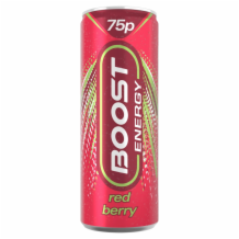 Boost Energy Red Berry Can 24x250ml