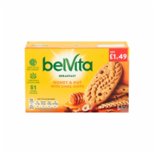 Belvita Honey & Nut With Choc Chips 10x225g