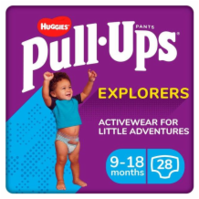 Huggies Pullups Explorers - Month Boy 2x28's