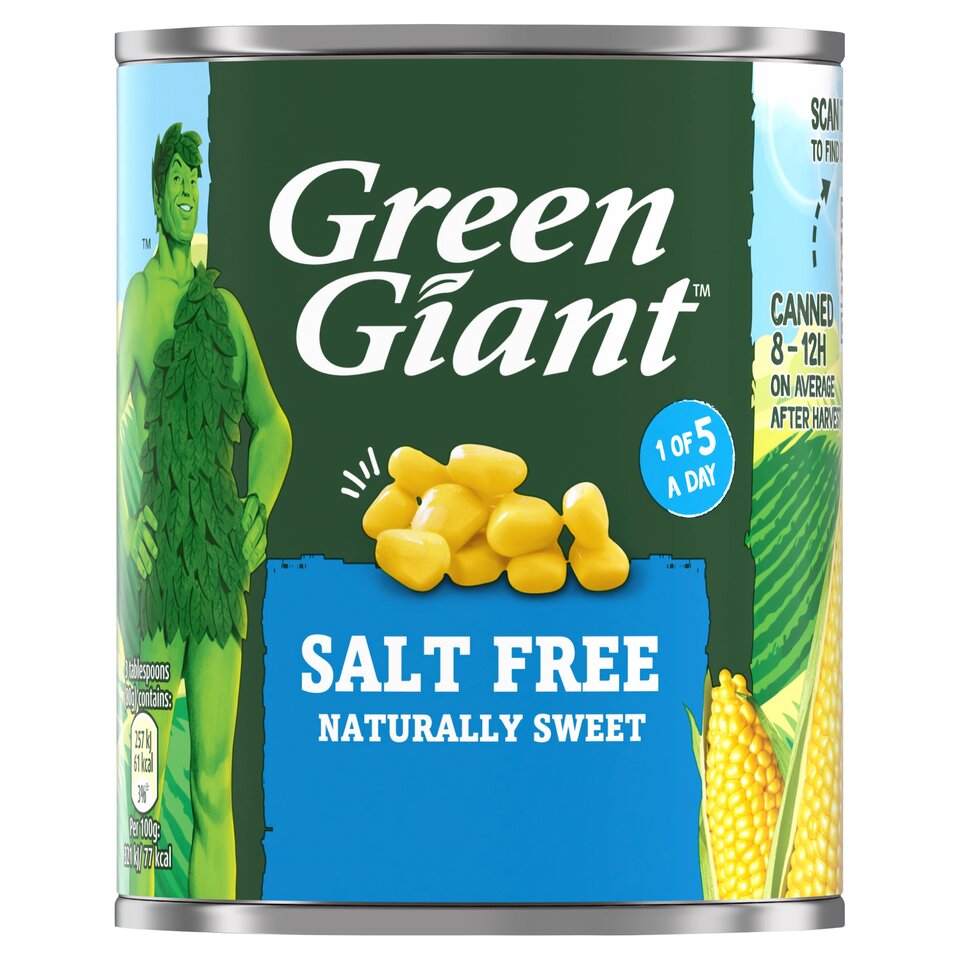 Green Giant Salt Free Corn 12x198g