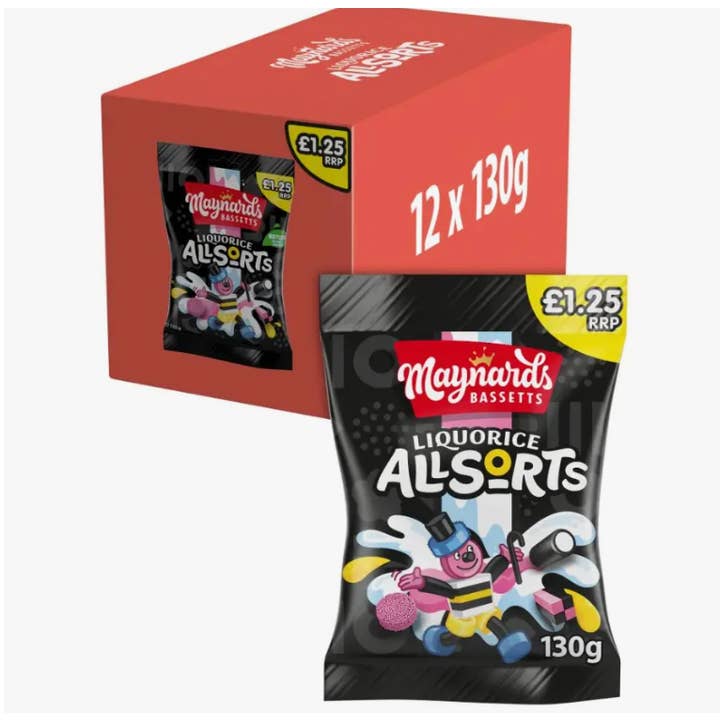 Maynards Bassetts Liquid Allsorts 12x130g