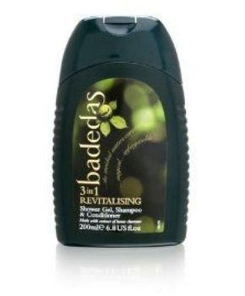 BADEDAS 3 IN 1 REVITALISING SHOWER GEL SHAMPOO AND CONDITIONER 200 ml Shampoo Asetena Pa