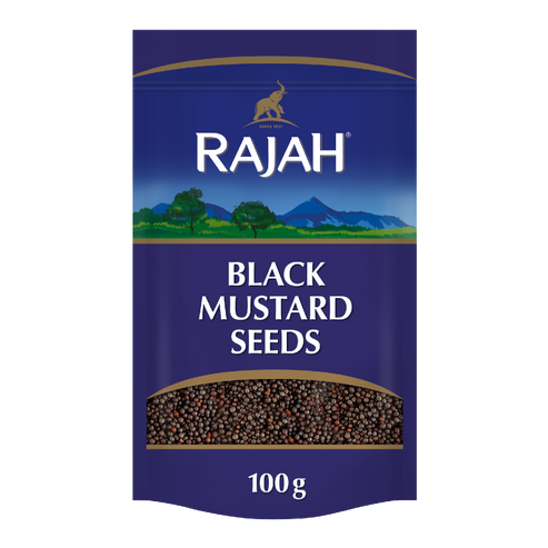 Rajah Whole Black Mustard Seeds 10x100g