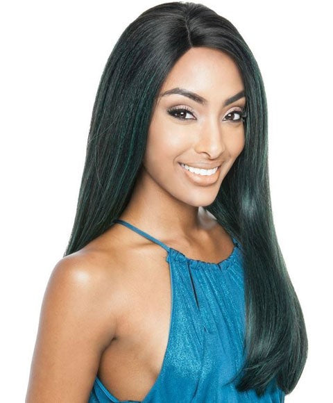 BROWN SUGAR GLUELESS LACE HH BSG202 NOLITA LACE FRONT WIG Color SRIB/TEAL Lace Wigs Asetena Pa