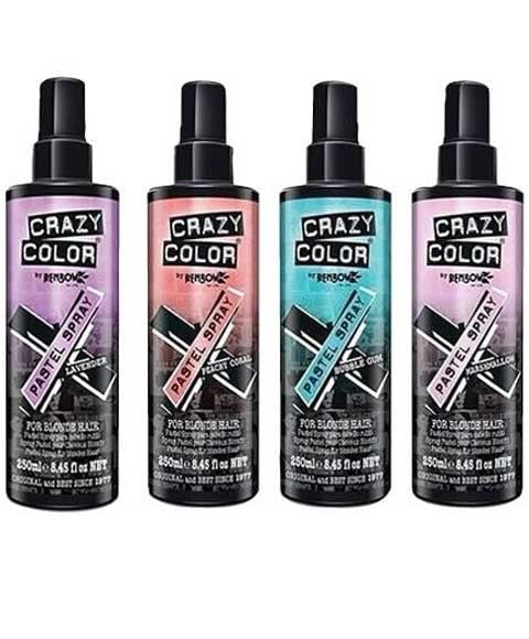 RENBOW CRAZY COLOR PASTEL SPRAY FOR BLONDE HAIR 250 ml Color Marshmallow Hair Color Asetena Pa