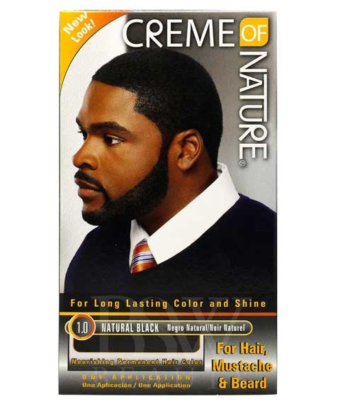 CREME OF NATURE COLORS FOR MEN 1 Application Kit Color Natural Black Men Hair Dye Asetena Pa