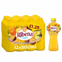Ribena Still Light Pineapple & Passion Fruit 12x500ml