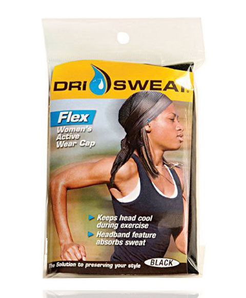 DRI SWEAT FLEX WOMENS ACTIVE WEAR CAP Color Black Durags and Caps Asetena Pa