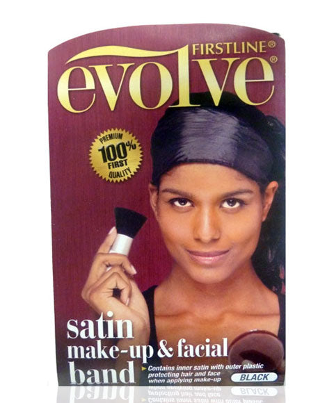 EVOLVE SATIN MAKE UP AND FACIAL BAND Color Black Makeup Accessories Asetena Pa