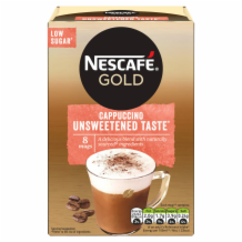 Nescafe Gold Cappuccino Unsweetened 6x8's