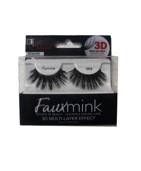 RESPONSE SOUL FAUX MINK 3D EFFECT EYELASH 009 Color Black Eye Makeup Asetena Pa