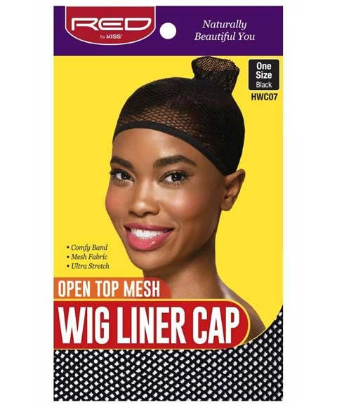 OPEN TOP MESH WIG LINER CAP BLACK HWC07 One Size Extensions Accessories Asetena Pa