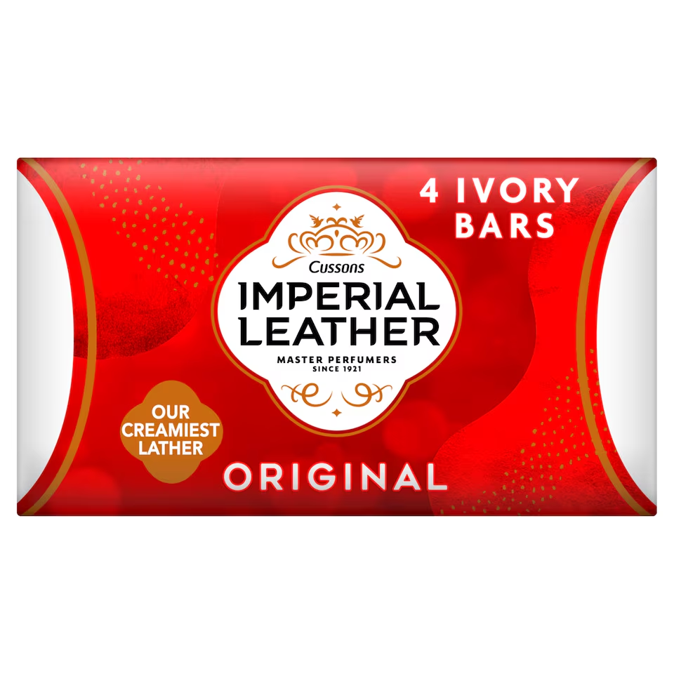 IMPERIAL LEATHER EATHER SOAR ORIGINAL 4 X90G