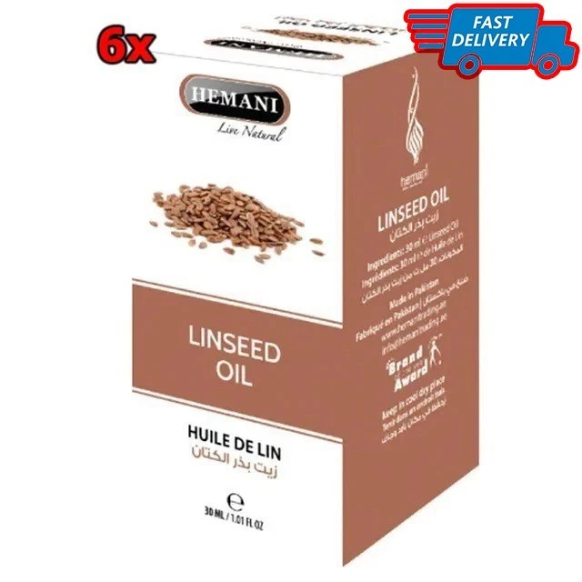HEMANI lINSEED OIL 6 x 30ML
