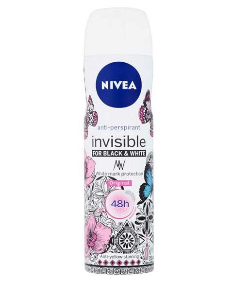 NIVEA BLACK AND WHITE INVISIBLE ORIGINAL DEODORANT SPRAY 250 ml Body Care Asetena Pa