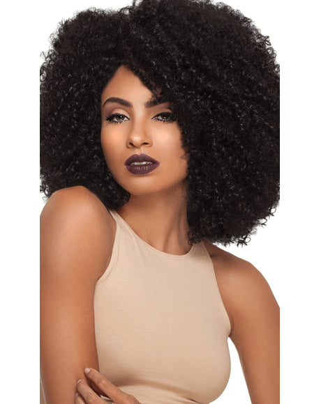 BIG BEAUTIFUL HAIR SYN LACE FRONT 4A KINKY WIG Color 4 Curls Types Asetena Pa