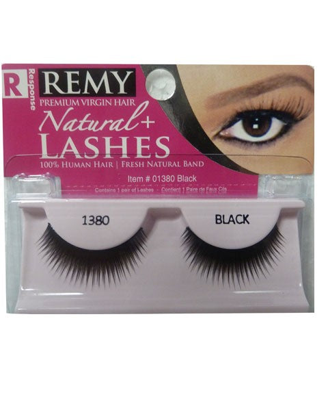 RESPONSE REMY NATURAL PLUS LASHES 1380 Color Black Eye Makeup Asetena Pa