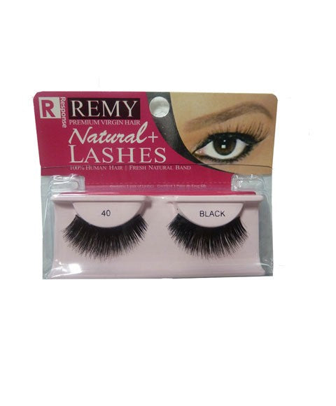 RESPONSE REMY NATURAL PLUS LASHES 40 Color Black Eye Makeup Asetena Pa