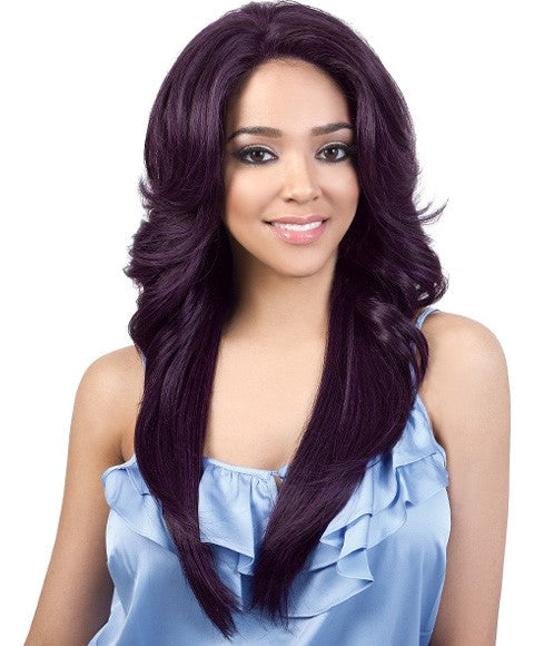 LETS LACE SILK SWISS LACE SYN HBSL DORY WIG Color 1B Lace Wigs Asetena Pa