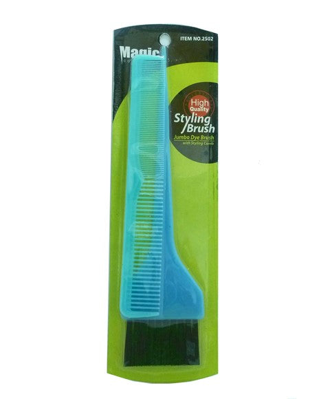 MAGIC COLLECTION JUMBO DYE BRUSH WITH STYLING COMB 2502 Hair Brushes and Combs Asetena Pa