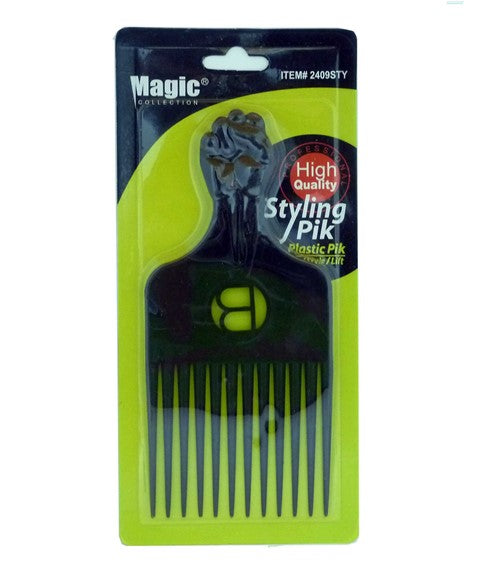 MAGIC COLLECTION STYLING PIK 2409 Color Black Hair Brushes and Combs Asetena Pa