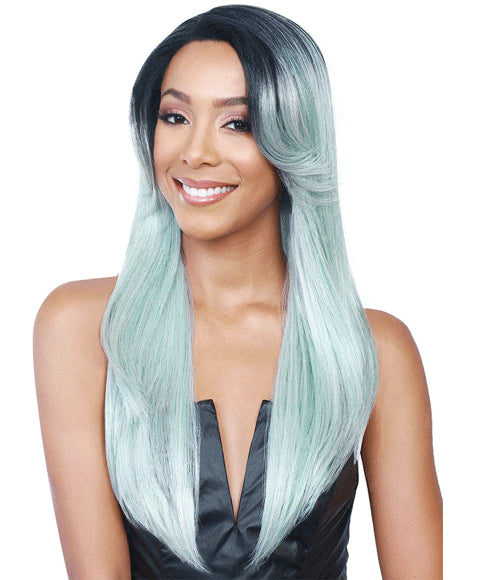 BOBBI BOSS SYN MLF120 PERRY LACE FRONT WIG Color 1 Lace Wigs Asetena Pa