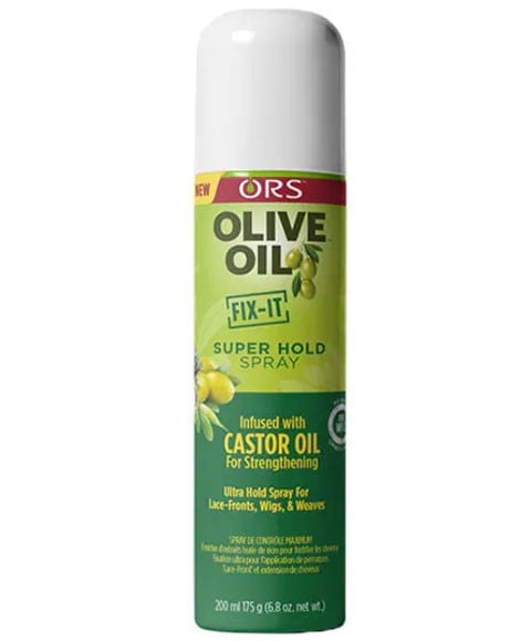 ORS OLIVE OIL SUPER HOLD SPRAY INFUSED WITH CASTOR OIL 200 ml Sprays, Serums and Oils Asetena Pa