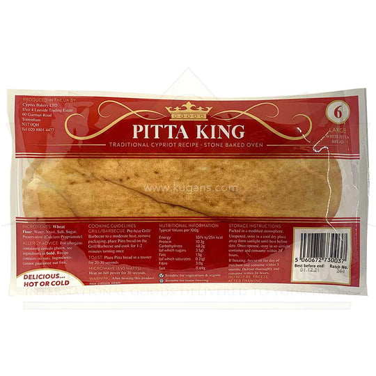 Pitta King Pitta Bread White 1x1650