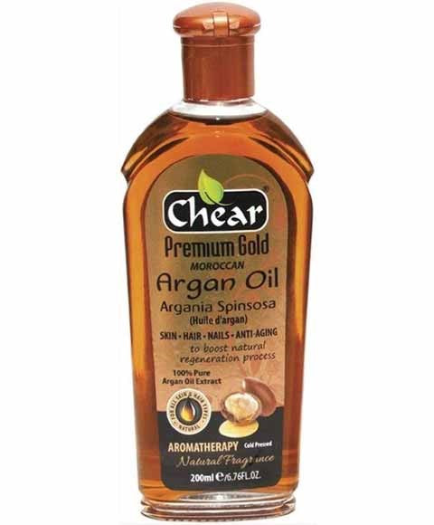 CHEAR PREMIUM GOLD MOROCCAN ARGAN OIL 200 ml Sprays, Serums and Oils Asetena Pa