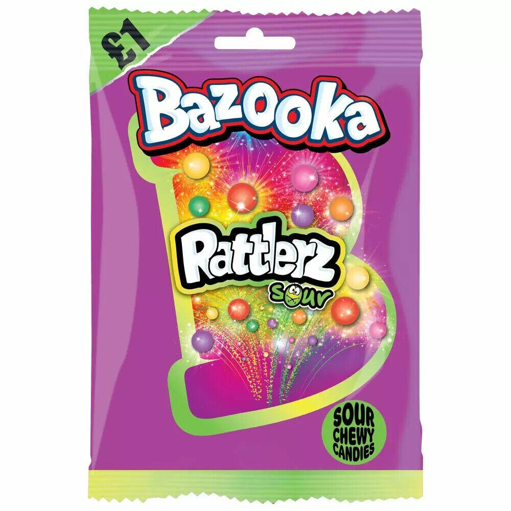 Bazooka Rattlers Sour 12x100g(6)