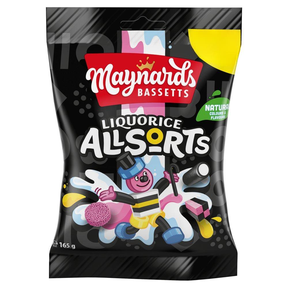Maynards Bassetts Liquorice Allsorts Sweets Bag 165g