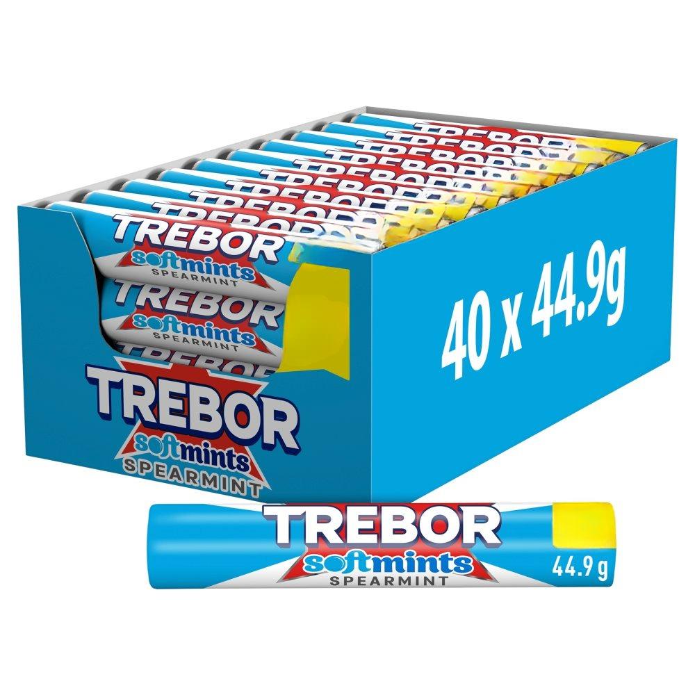 Trebor Softmints Spearmint Mints Roll 44.9g