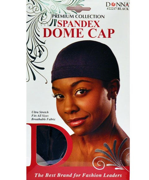 PREMIUM COLLECTION SPANDEX DOME WIG CAP 22217 Color Black Extensions Accessories Asetena Pa