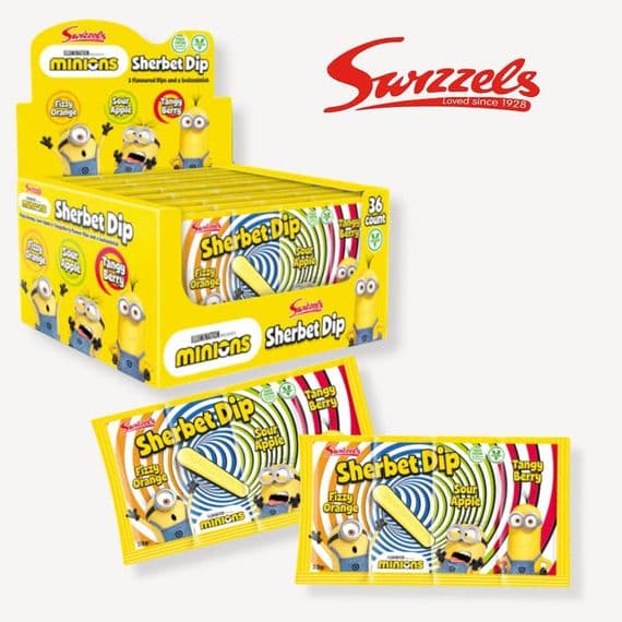 Swizzels Minions Sherbet Dip 36x23g
