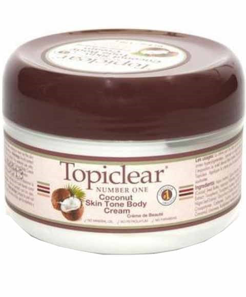 TOPICLEAR COCONUT SKIN TONE BODY CREAM 170 g Skin Moisturizing Asetena Pa