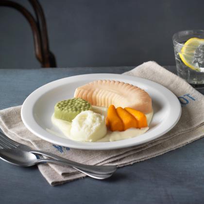 Simply Puree Level 4 Pureed Salmon & Dill Sauce 12 x 380g Ready Meals Asetena Pa
