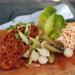 Little & Cull BBQ Pulled Pork 6 x 500g Ready Meals Asetena Pa