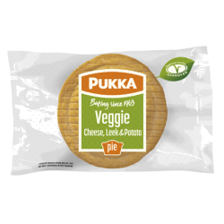 Individually Wrapped Frozen Baked Cheese Leek & Potato Pies 36 x 218g Ready Meals Asetena Pa