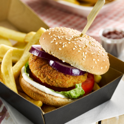 Everyday Favourites Vegetable Quarter Pounder 48 x 113g Ready Meals Asetena Pa