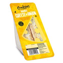 Snacksters Double Cheese & Onion Sandwich 10 x 140g Ready Meals Asetena Pa