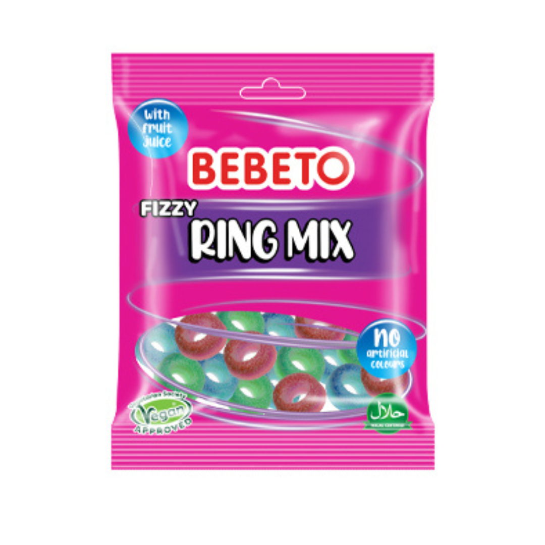 Bebeto Fizzy Ring Mix 10x150g (4)