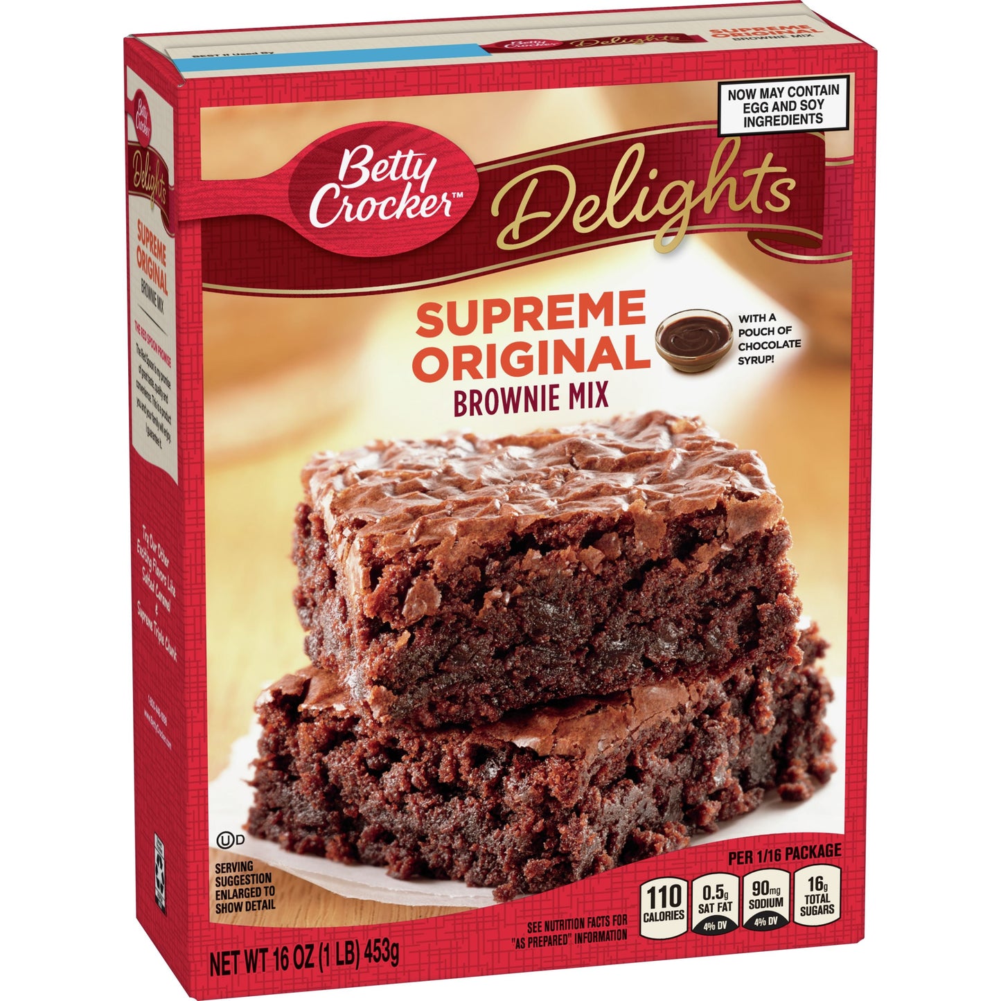 MASBetty Crocker USA Supreme Original Brownie Mix 453g Box of 12-Fd