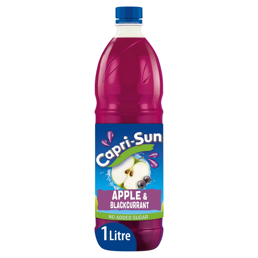 Capri-Sun No Added Sugar Multivitamin Apple and Blackcurrant Squash 1L-Food