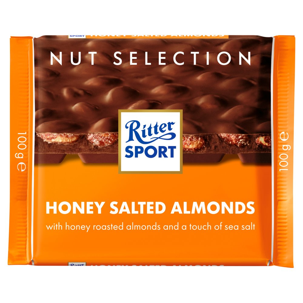 Ritter Sport Nut Selection Honey Salted Almonds 100g-Food