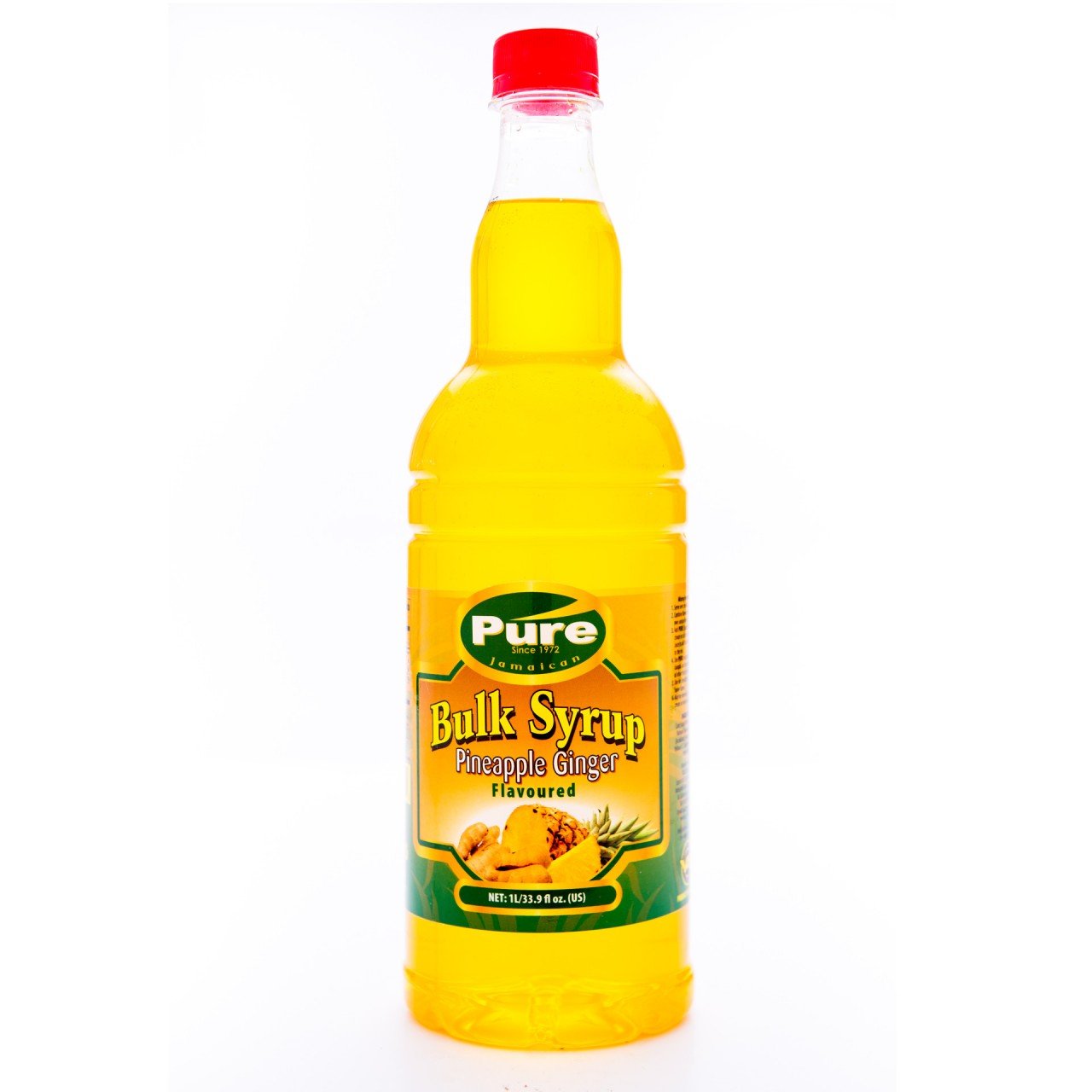 MASPure Bulk Pineapple Ginger Syrup 1L Box of 12-Fd