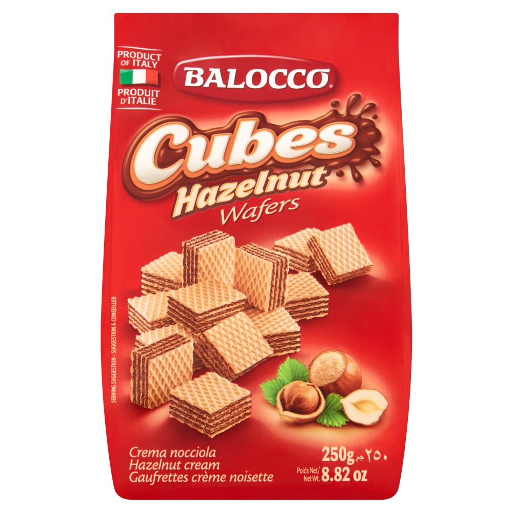MASBalocco Cubes Hazelnut Wafers 250g-Food
