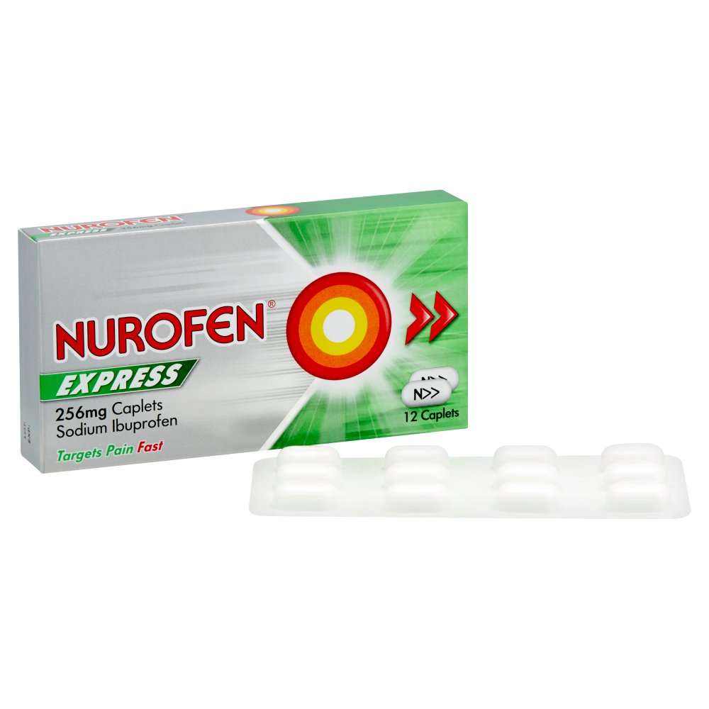 MASNurofen Express 256mg Pain Relief Caplets x12-Food