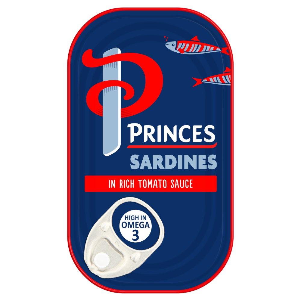 MASPrinces Sardines in Tomato Sauce 120g Box of 12-Fd
