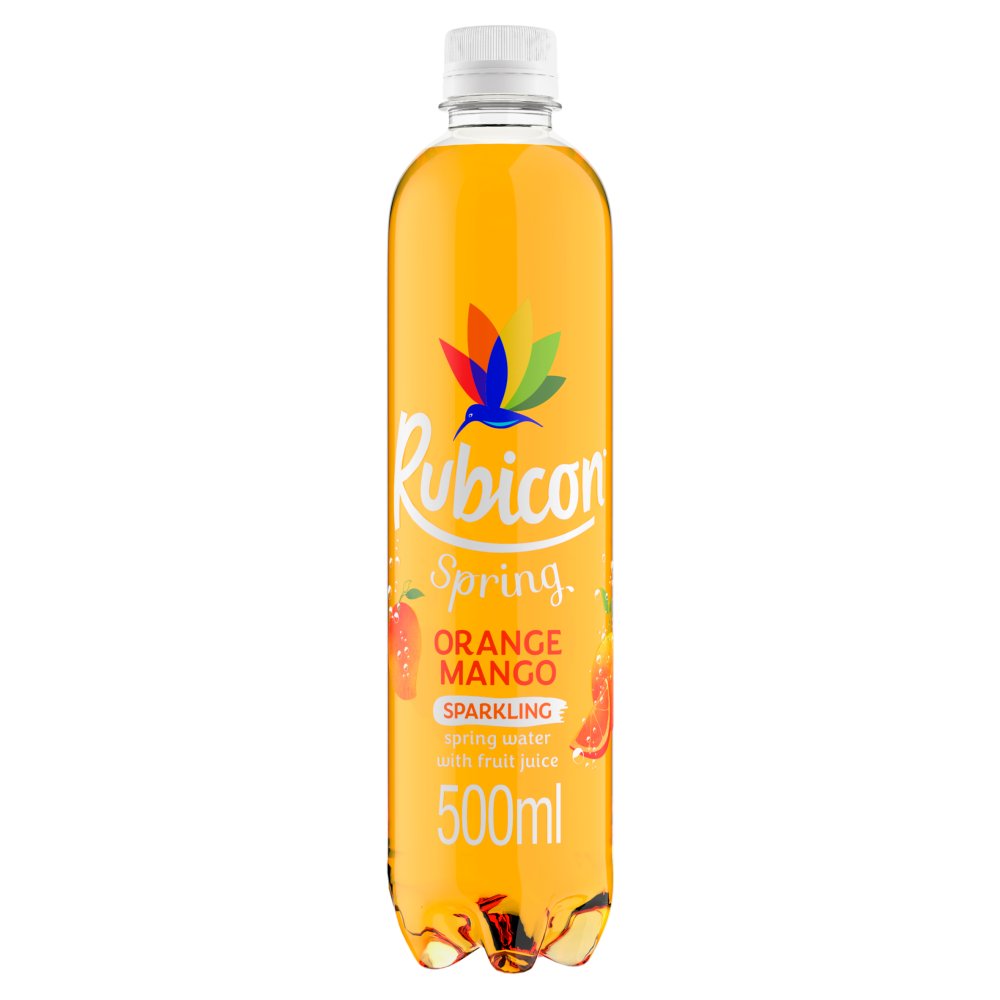 Rubicon Spring Orange Mango Flavoured Sparkling Spring Water 500ml-Food