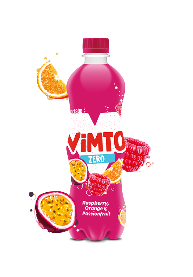 Vimto Sparkling Raspberry, Orange & Passionfruit 500ml-Food